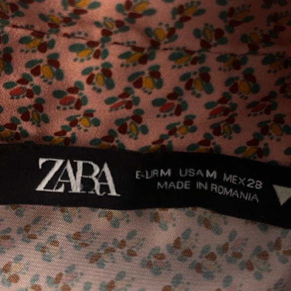 Zara Satin Effect Floral Print Button Front Maxi Shirt Dress Long Sleeve - Picture 11 of 13